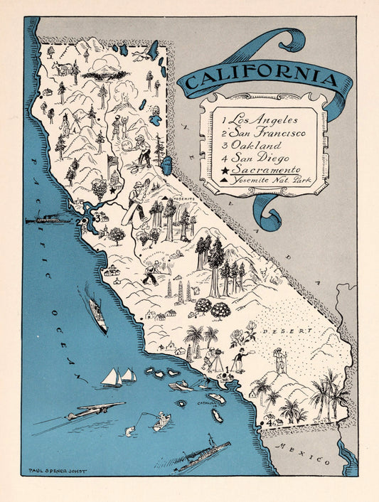 California Tea Towel