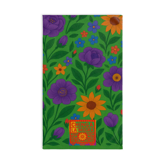 Chinga La Migra Floral Tea Towel